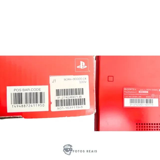 CONSOLE PLAYSTATION 2 SLIM CINNABAR RED JAPONÊS (SCPH-90000) NA