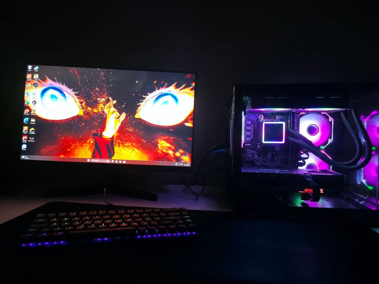 Setup Gamer, Ryzen 7 5700x, Rx 7600, em até  10x S/juros - Foto 2