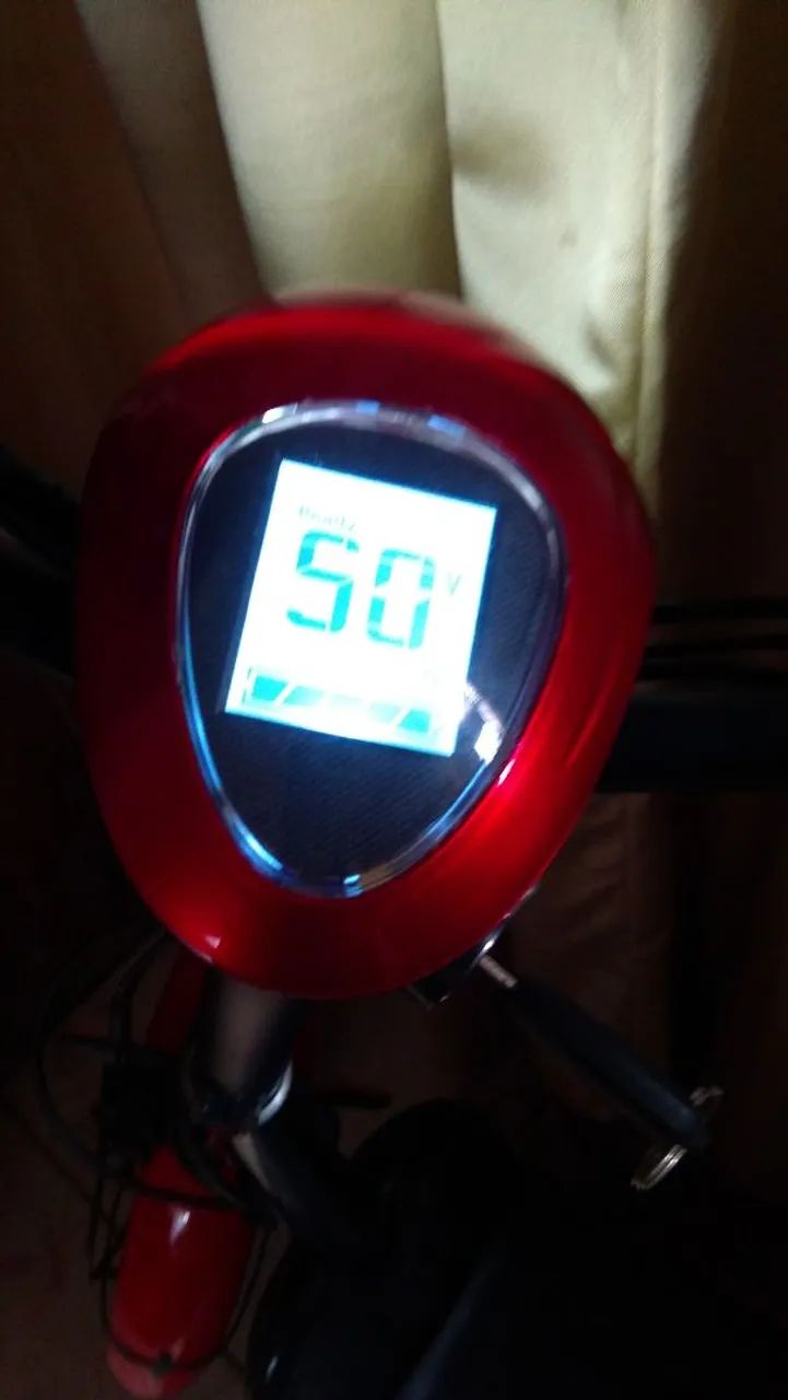 Bicicleta Elétrica Smartway 350w Sem Cnh Recarregável Bivolt Vermelho -Preto. - Foto 6