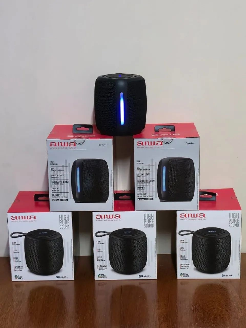 Caixa de Som Aiwa 15W RMS - Bluetooth 5.3 (Nova e Lacrada)