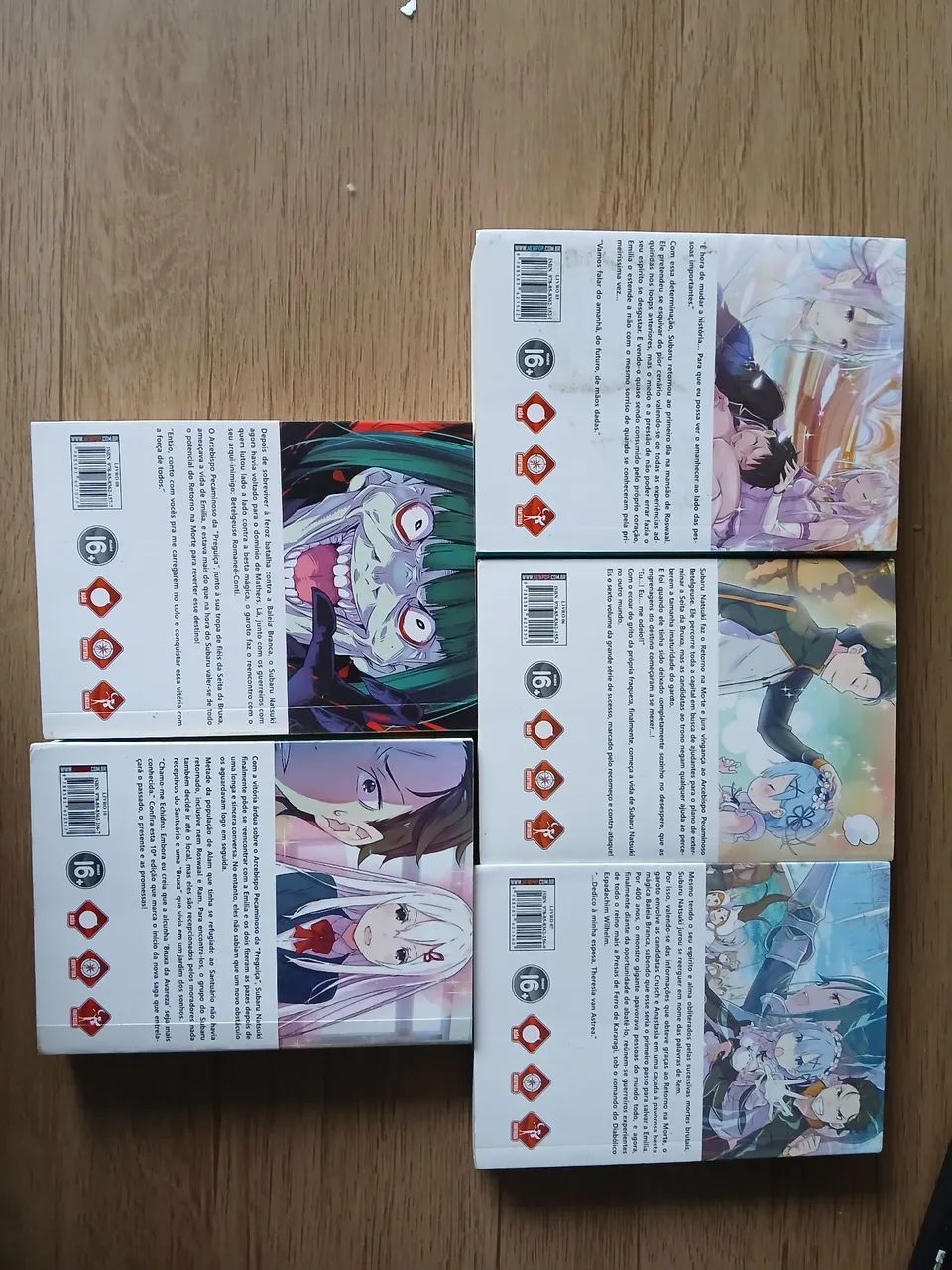 Light novel RE:ZERO: 3, 6, 7, 8 e 10 - Livros e revistas - Centro
