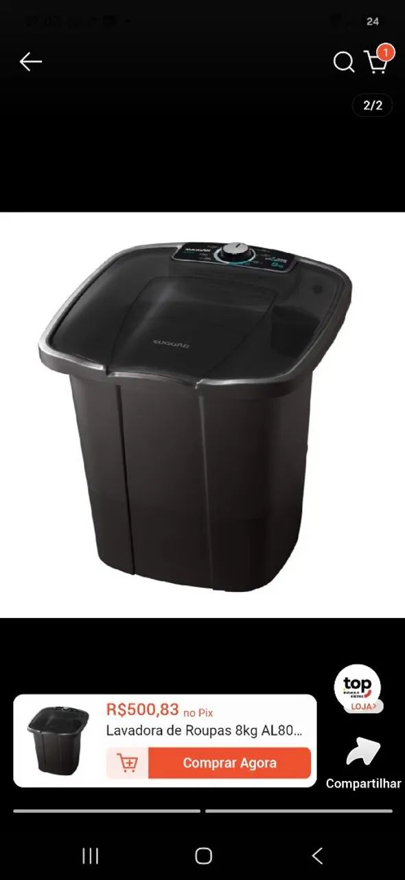 Tanquinho 8kilos 