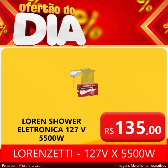 CHUVEIRO ELETRICO LOREN SHOWER MULTITEMPERATURAS - LORENZETTI 127V - Foto 3