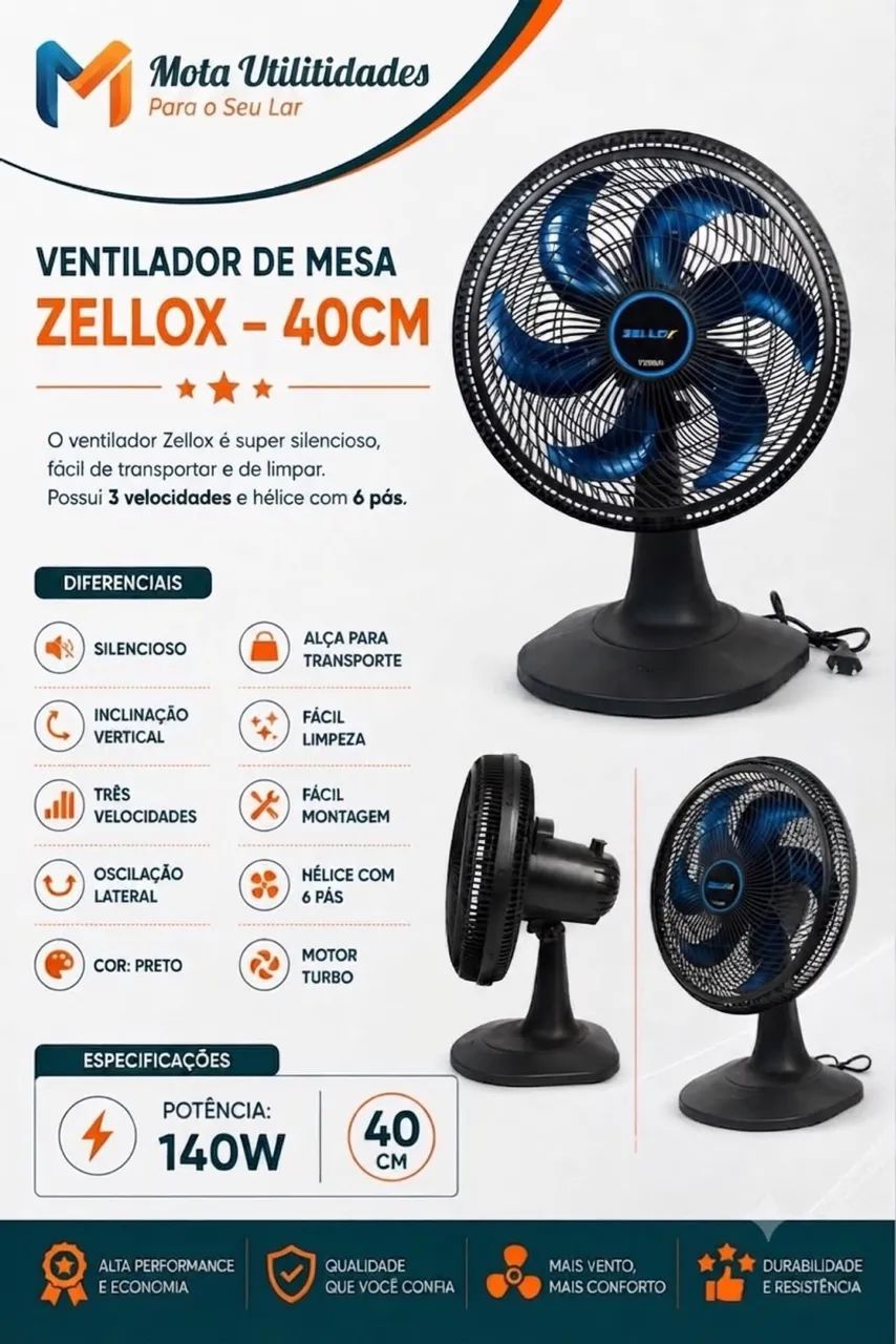 Ventilador de mesa 