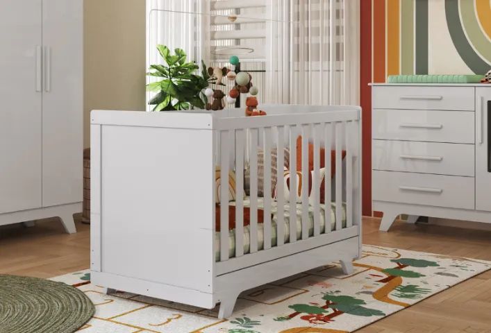 Berço Cama Retro Americano 100% MDF - Peroba - Foto 2