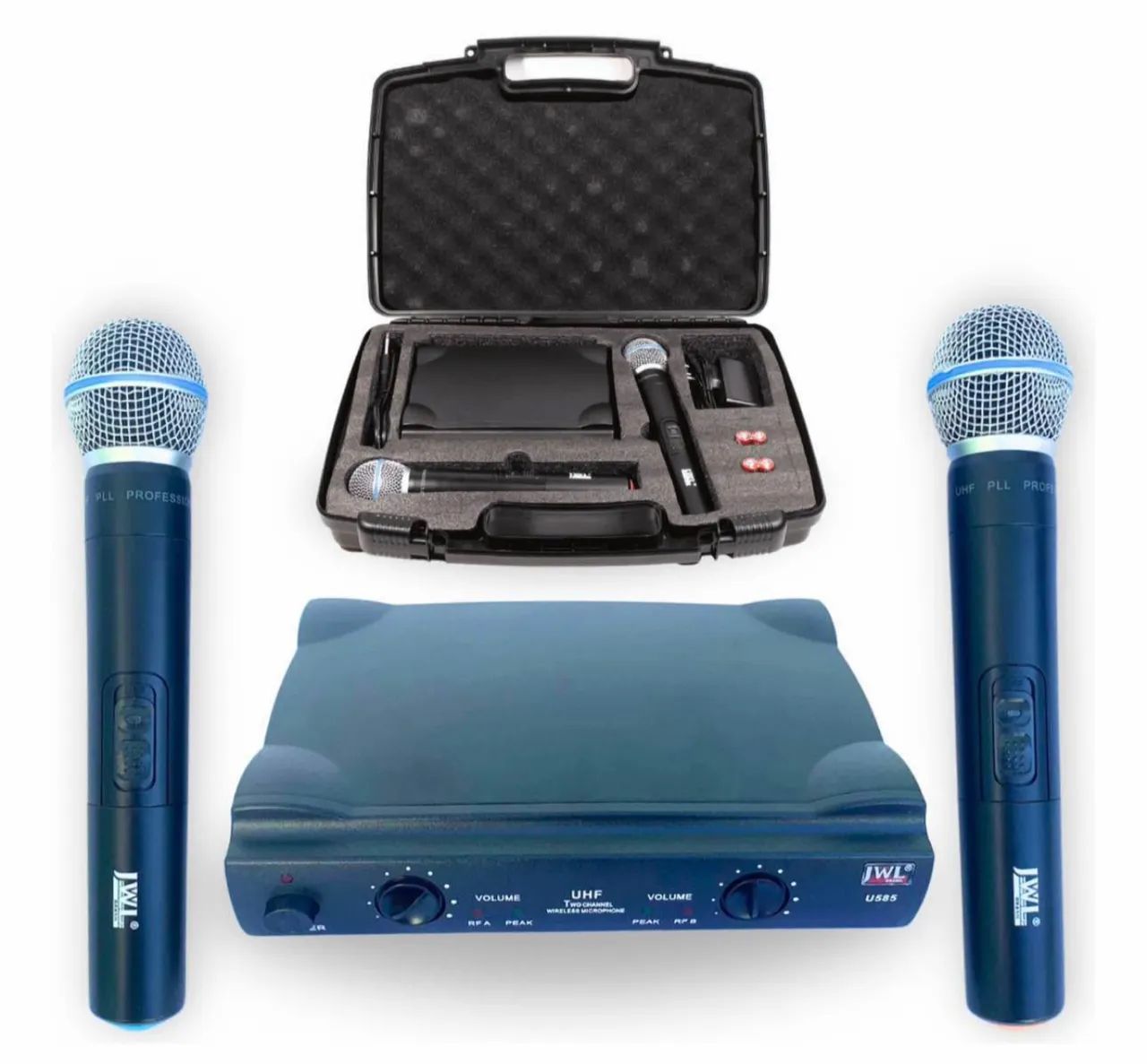 Microfone JWL U585 sem fio longo alcance  - Foto 3