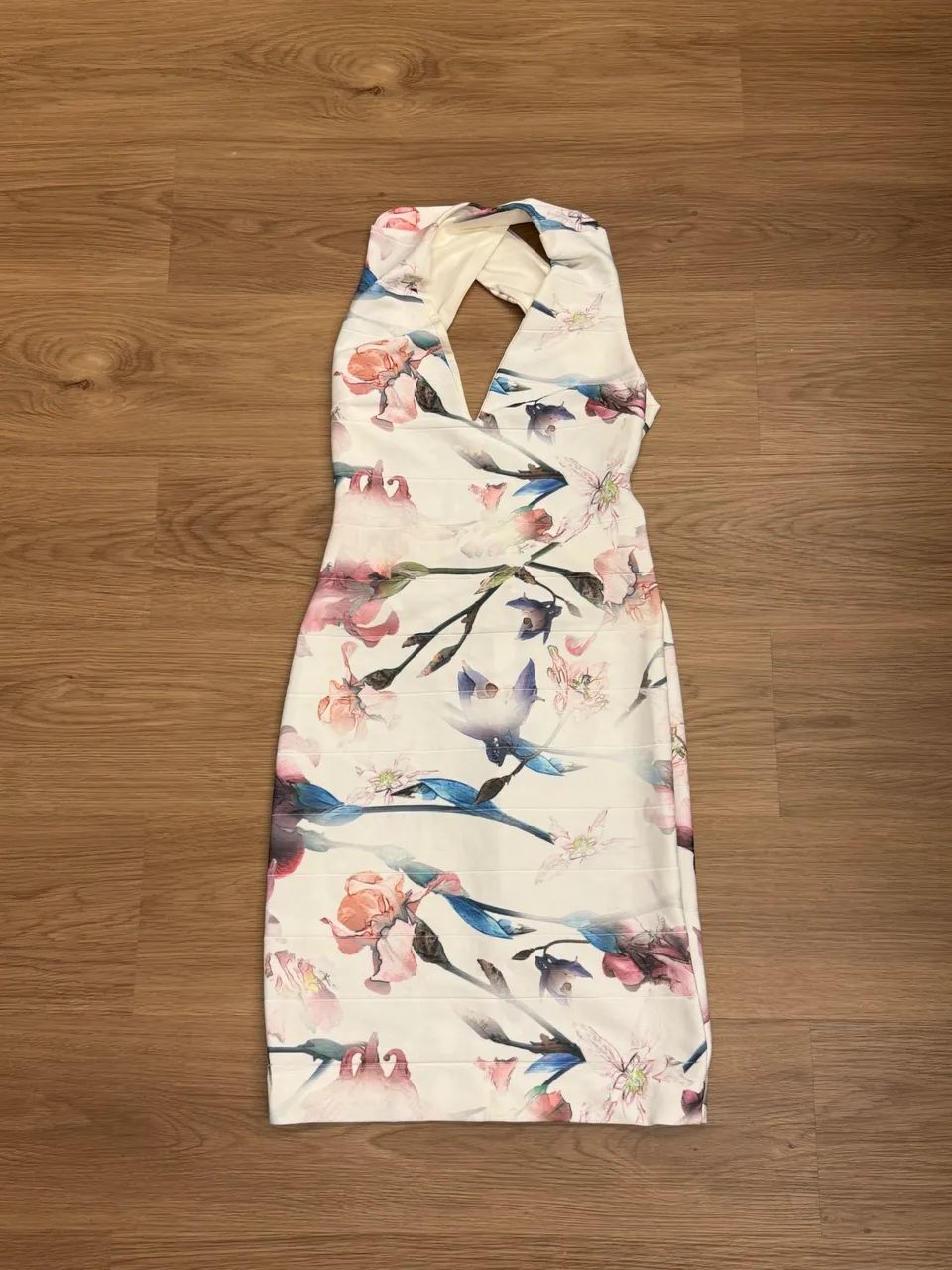 Vestido curto estampado