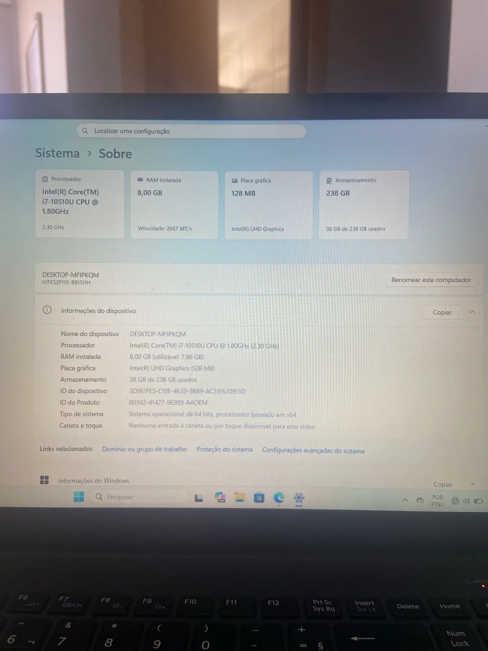 Notebook Vaio FE15 i7 em ótimo estado - Foto 2