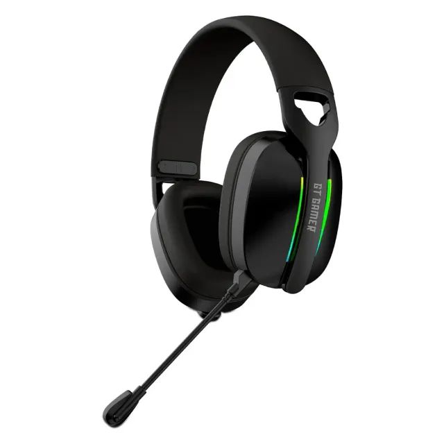 Headset Gamer Bluetooth Goldentec GT Infinity RGB Preto + Suporte para Headset GT Gamer Ec - Foto 4