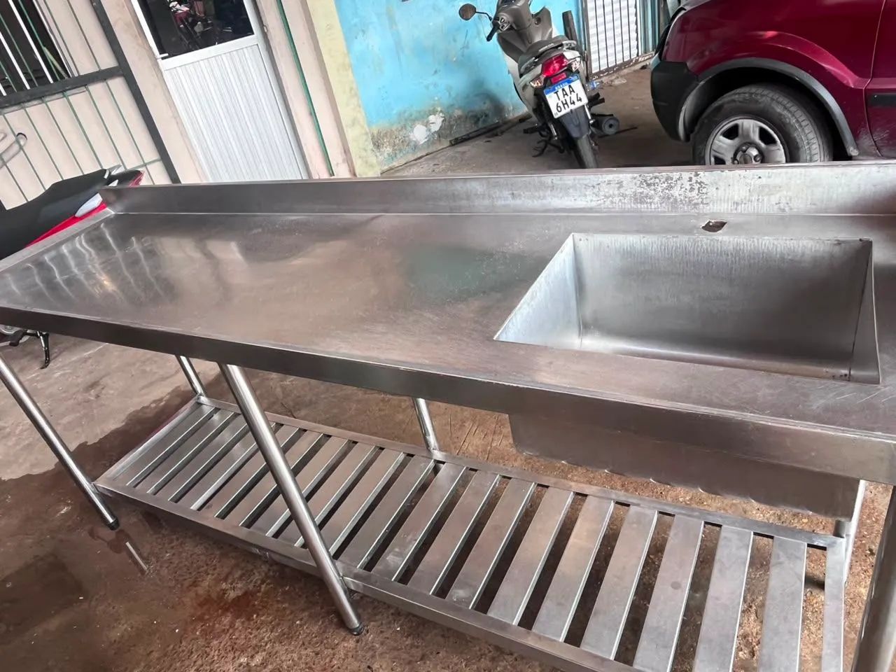 Mesa Pia de Aço Inoxidável Industrial - Foto 2