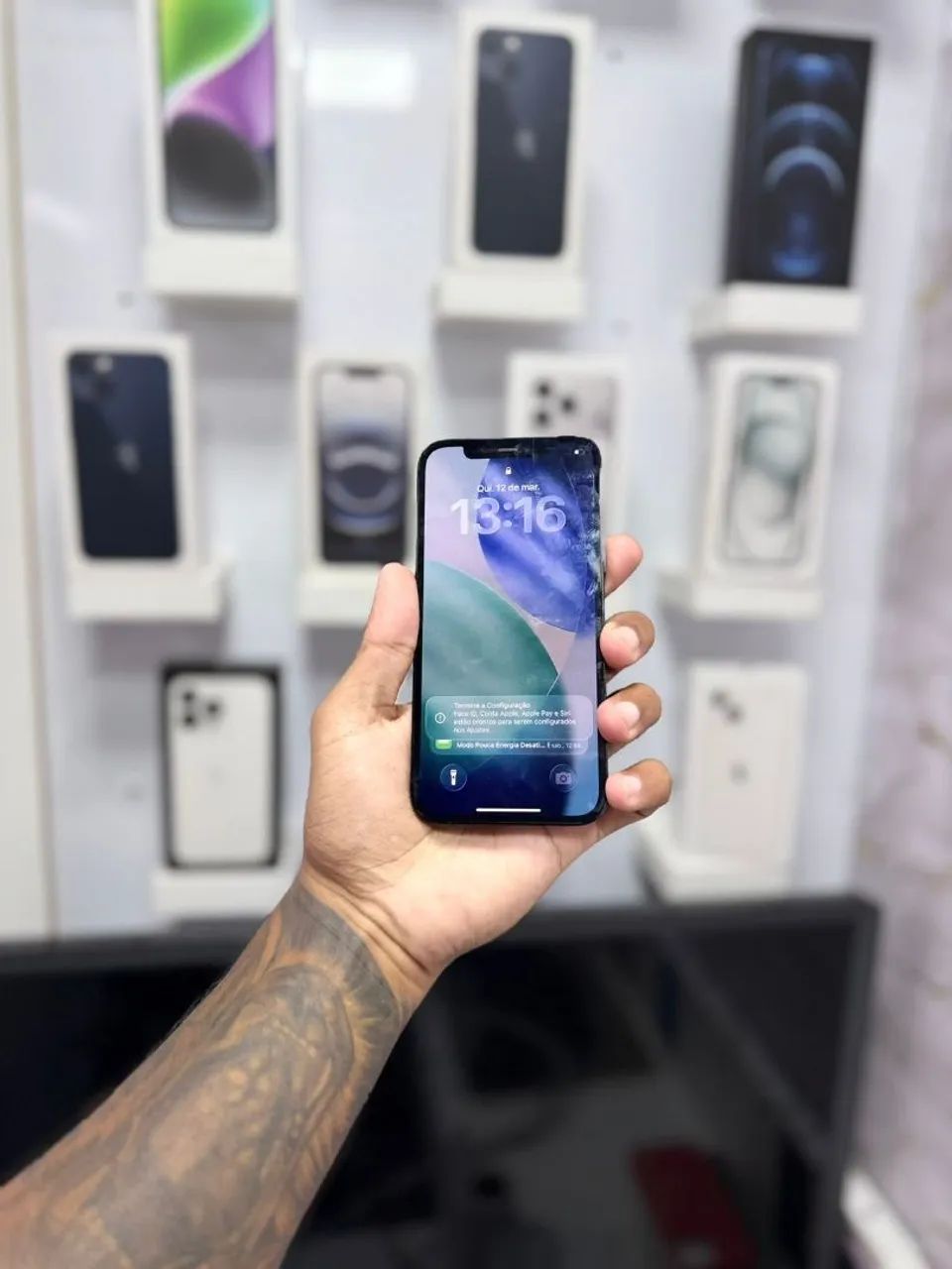 IPHONE 12 PRO MAX 128GB<br>R$ 1.899,00<br>CAMERA NOVA - Celulares