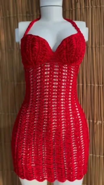 Vestido sereia em crochê - Foto 5