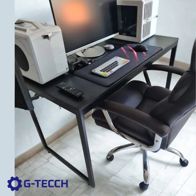 Escrivaninha Reforçada 120cm NOVA Mesa Multiuso Industrial para Computador Notebook Gamer - Foto 4