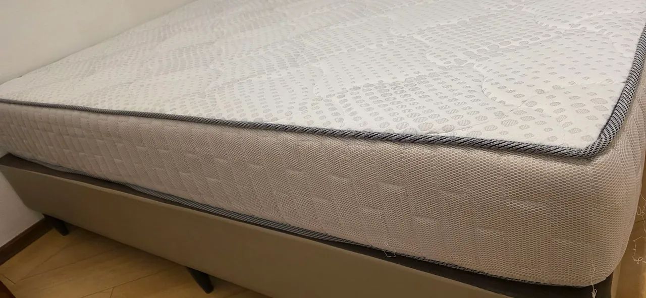 Cama box casal com colchão Ortobom - Foto 3