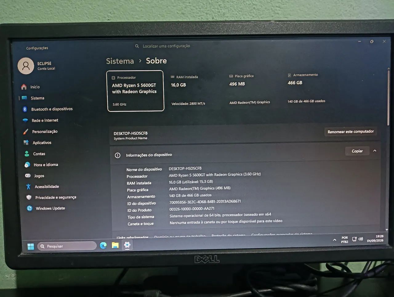 Computador Gamer. Ryzen 5 5600GT. - Foto 3