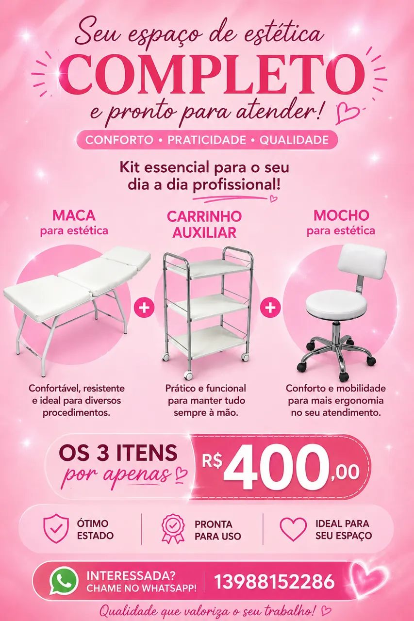 Trio funcional para estética 