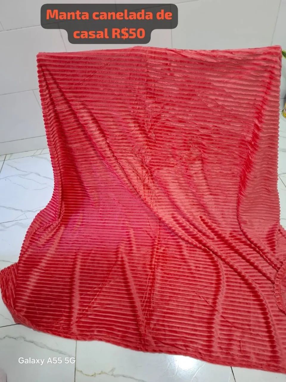 Manta de casal Microfibra estampada ou lisa nova - Foto 3