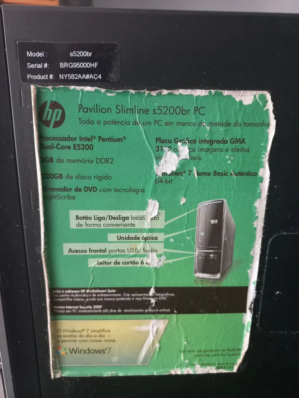 Gabinete HP Slim