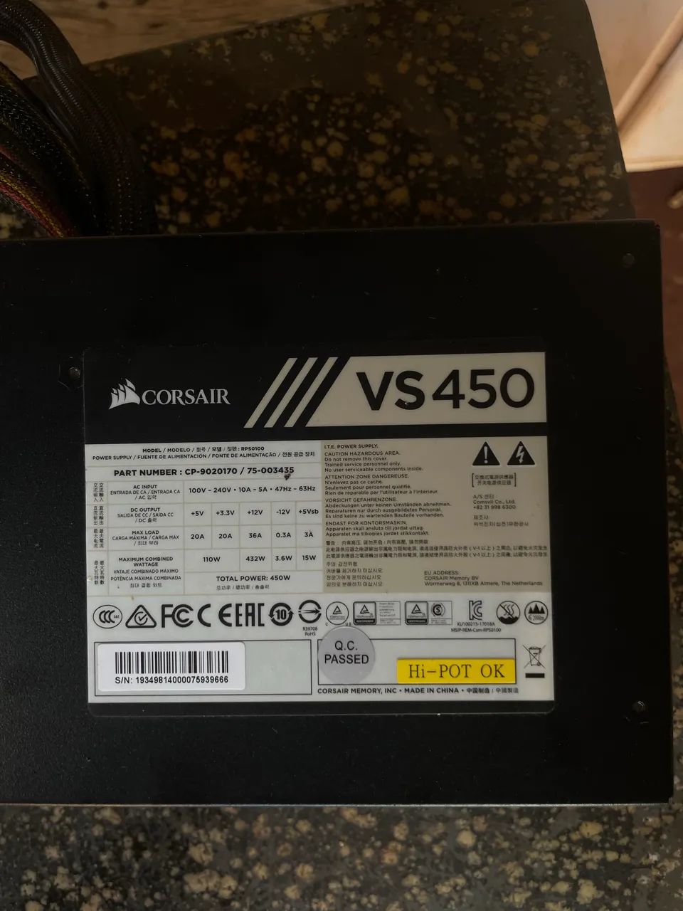 Corsair VS450 W