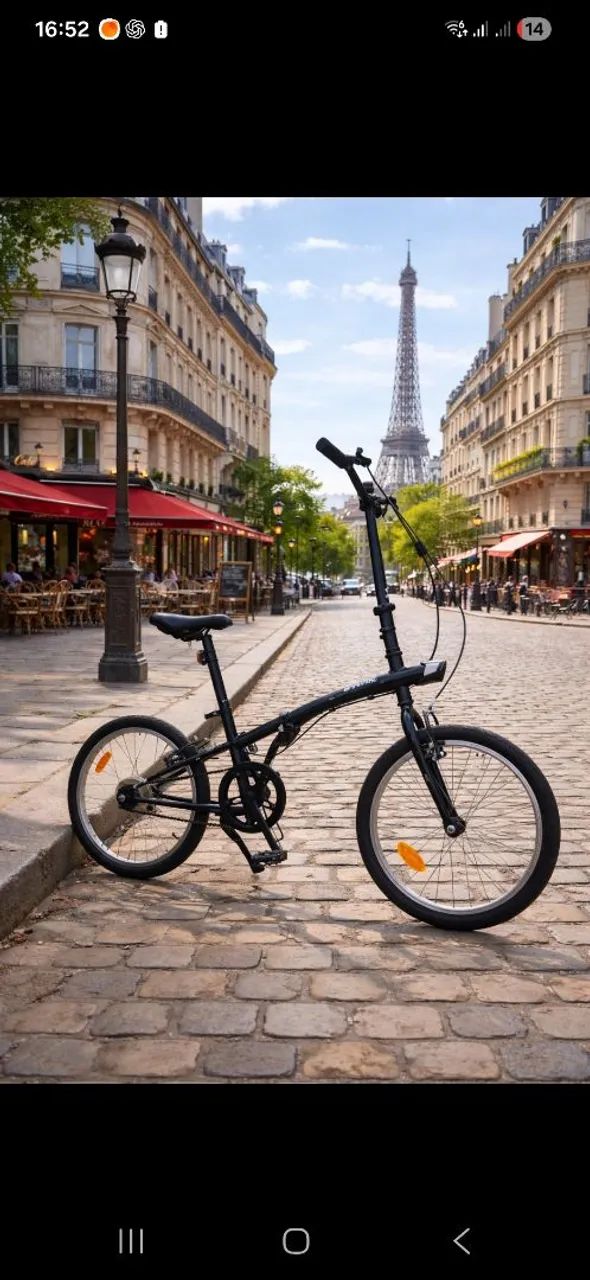 Bicicleta dobravel Btwin single 