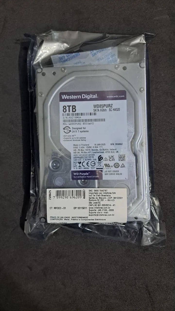 HD 8TB WD PURPLE