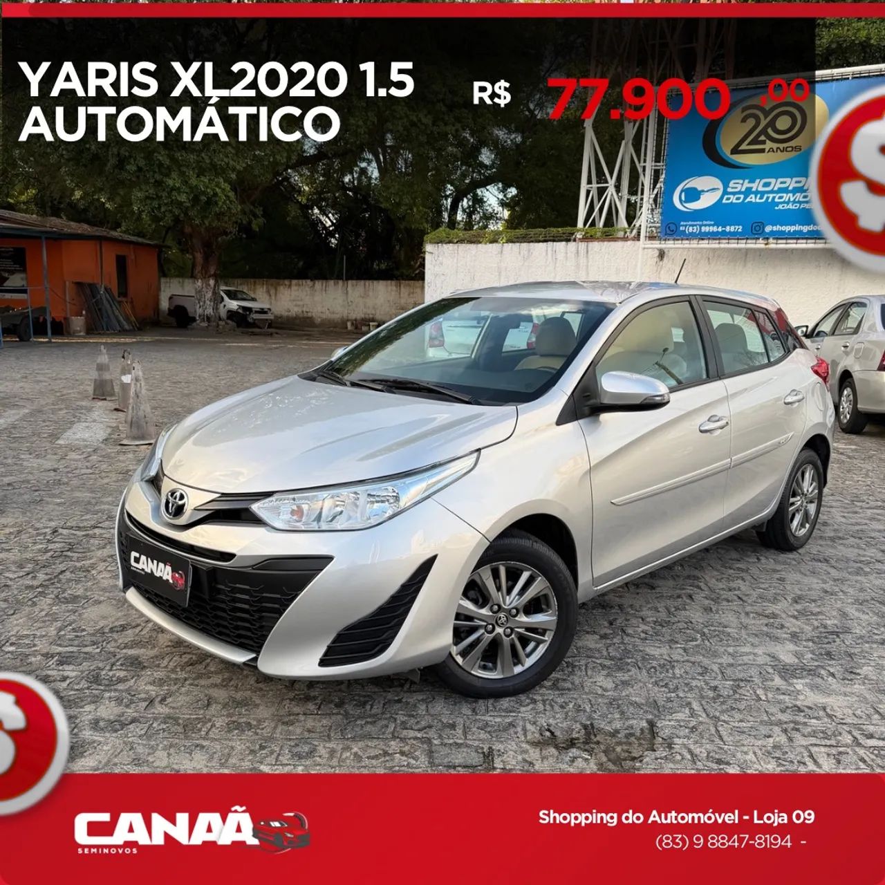 Toyota Yaris XL 1.5 FLEX 16V 5P AUT. 2020