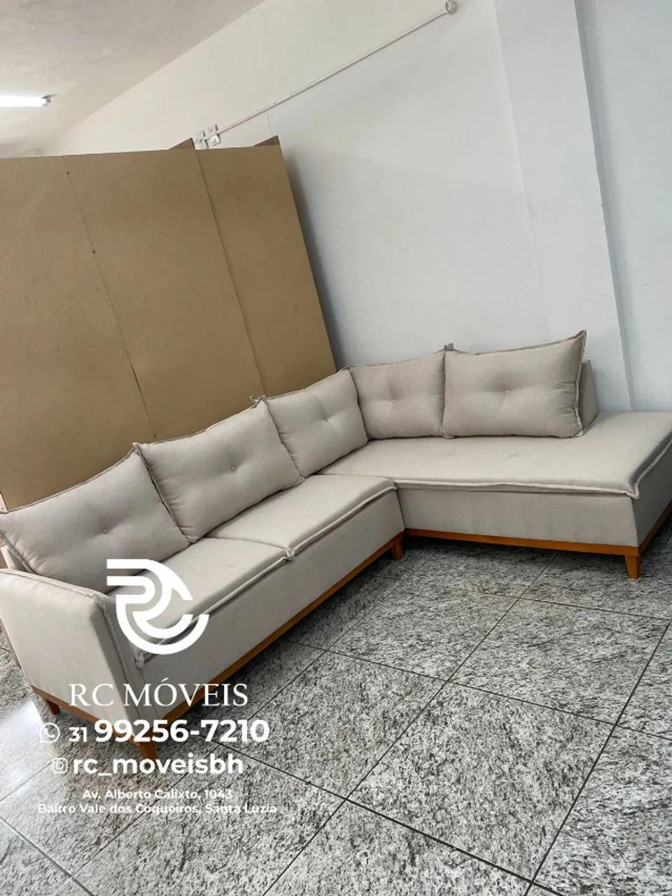 Sofá de Canto Malibu - Design Moderno, Conforto Premium e Alta Durabilidade