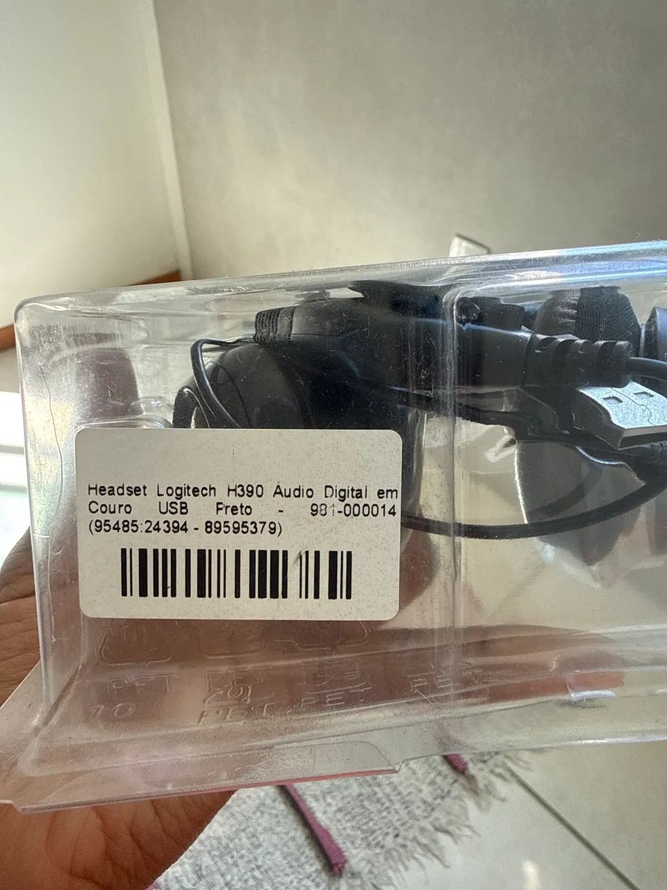 Headset Logitech h390 audio em couro usb preto - Foto 2