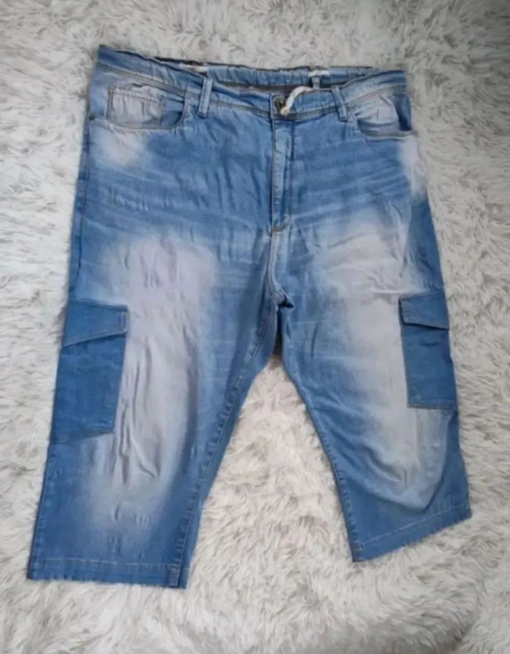 Bermuda Jeans Masculina Original Reta 50  - Foto 2