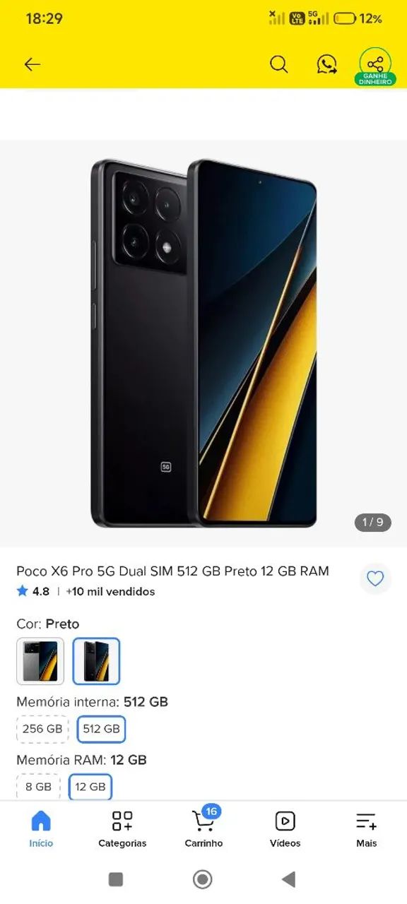 Vendo Poco X6 Pro 512G 12G Ram