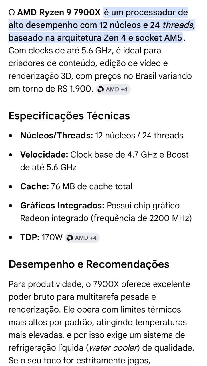 Processador Ryzen 9 7900x AM5 - Foto 2