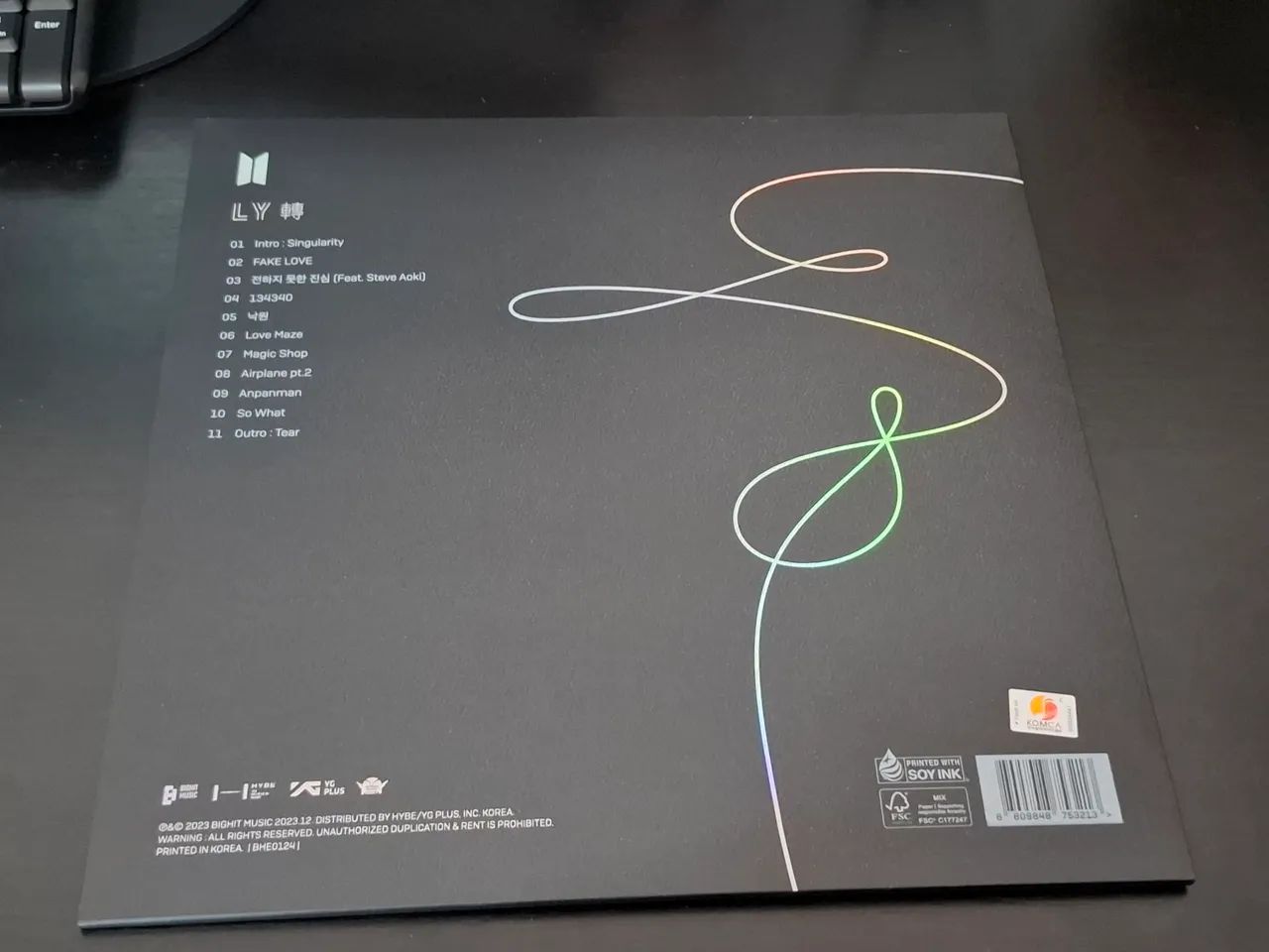 BTS LOVE YOURSELV TEAR VYNIL - Foto 4