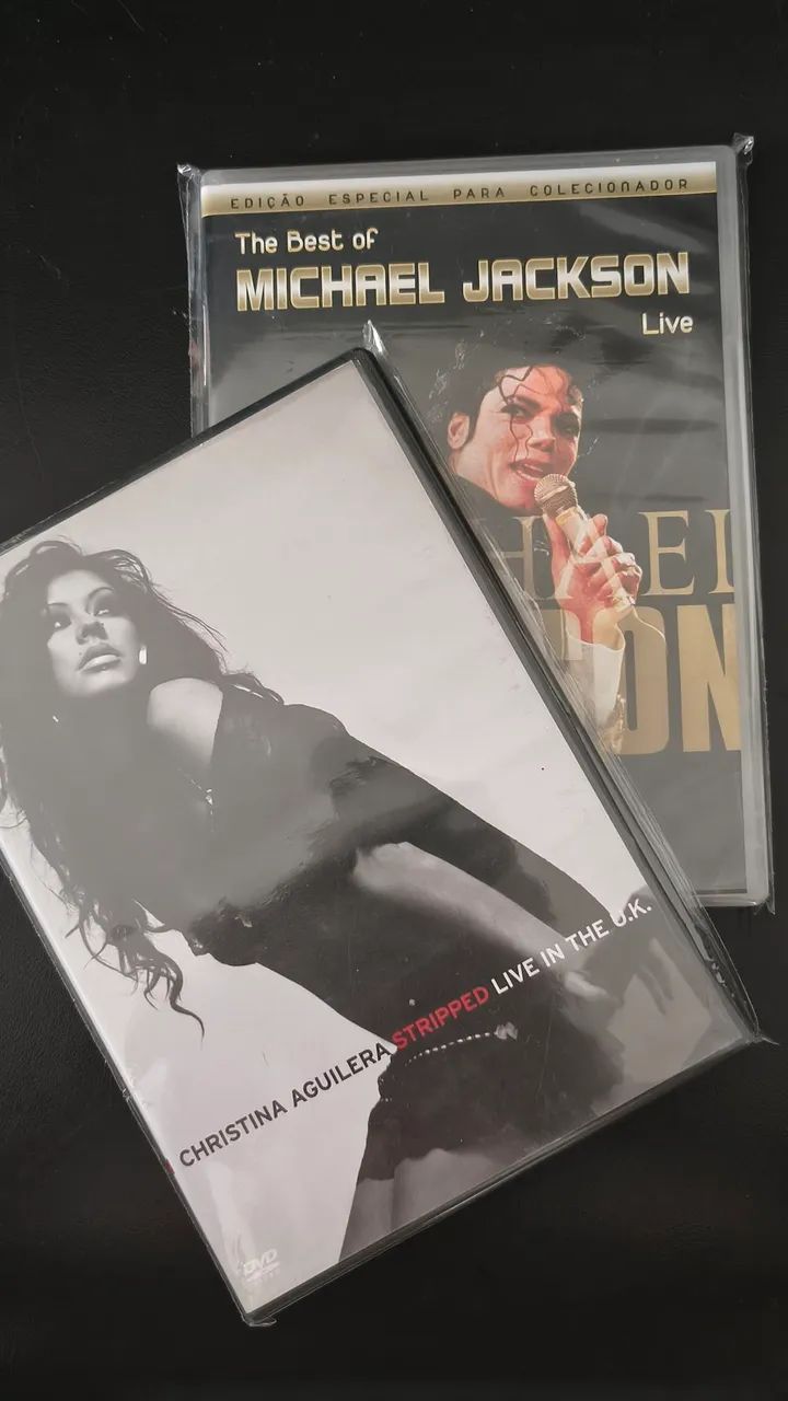 Combo DVDs: Michael Jackson e Christina Aguilera