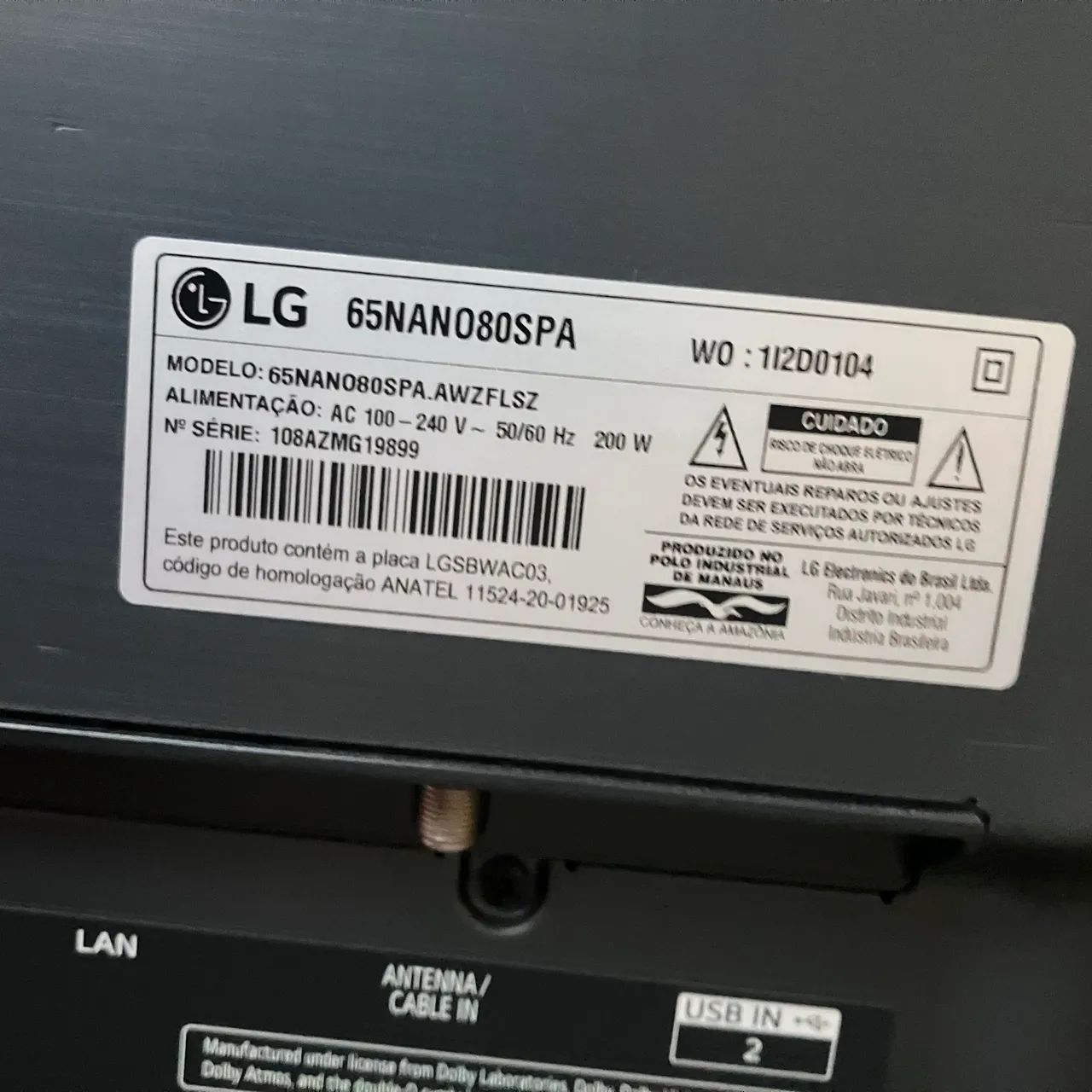 LG NanoCell 65? em perfeito estado 