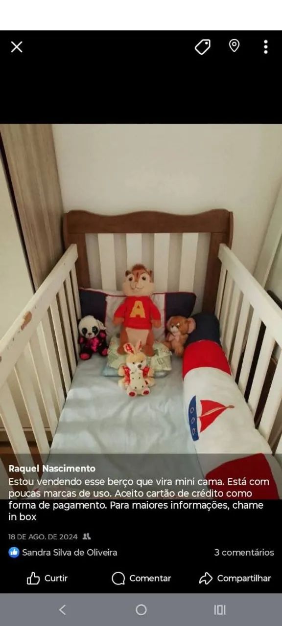 Berço que vira mini cama  - Foto 2