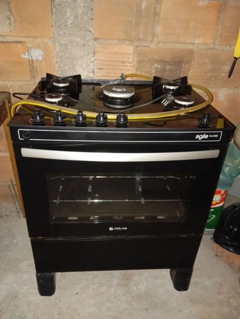 Fogão 5 Bocas com Mesa de Vidro  - Foto 2