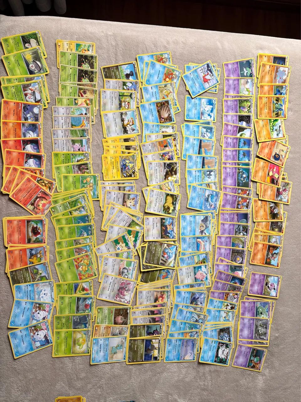Lote cartas pokémon borda amarela 