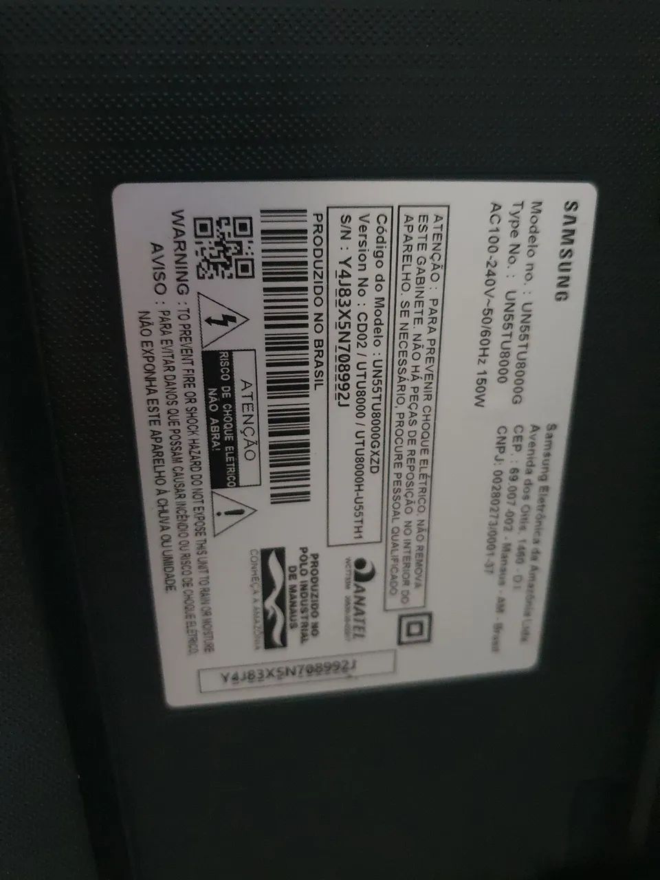 Smart Tv Samsung 4K Led 55 Polegadas Un55tu8000g Usada em Bom Estado!Testo na Hora! - Foto 3