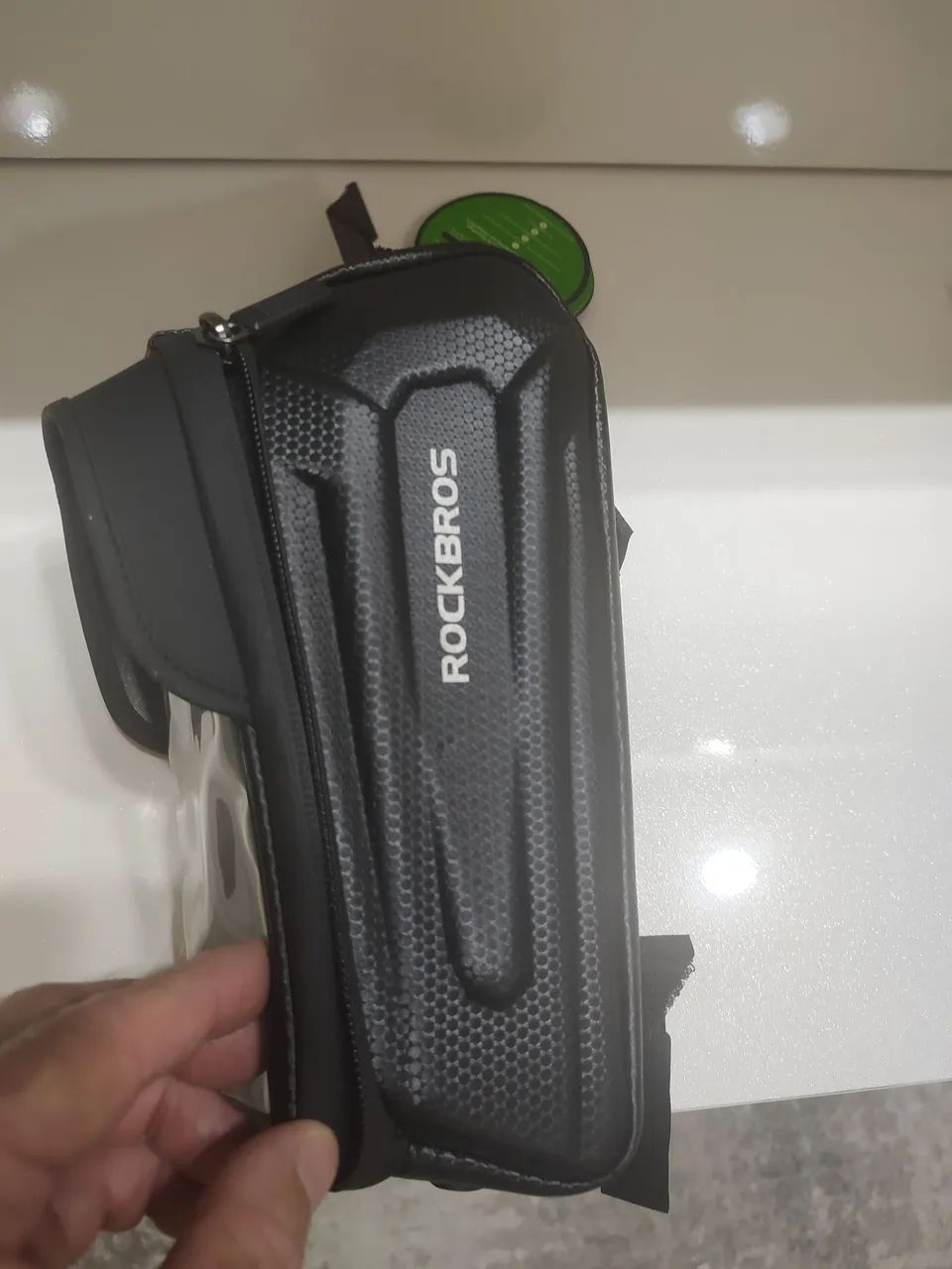 Bolsa para bicicleta com suporte para celular  - Foto 2