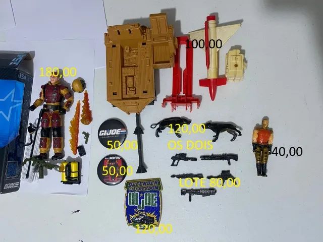 GI JOE COMANDOS EM AÇAO LOTE OU SEPARADOS