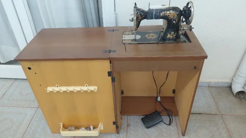 antiguidade máquina de costura - Foto 5