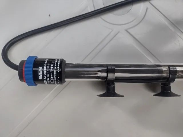 Aquecedor com termostato Eheim 100 W, para aquários até 150 litros, usado, mas como novo - Foto 4