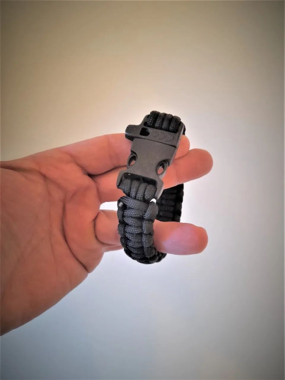 Pulseira sobrevivência com Apito e 10m de corda, Trilha Militar Camping Caminhada