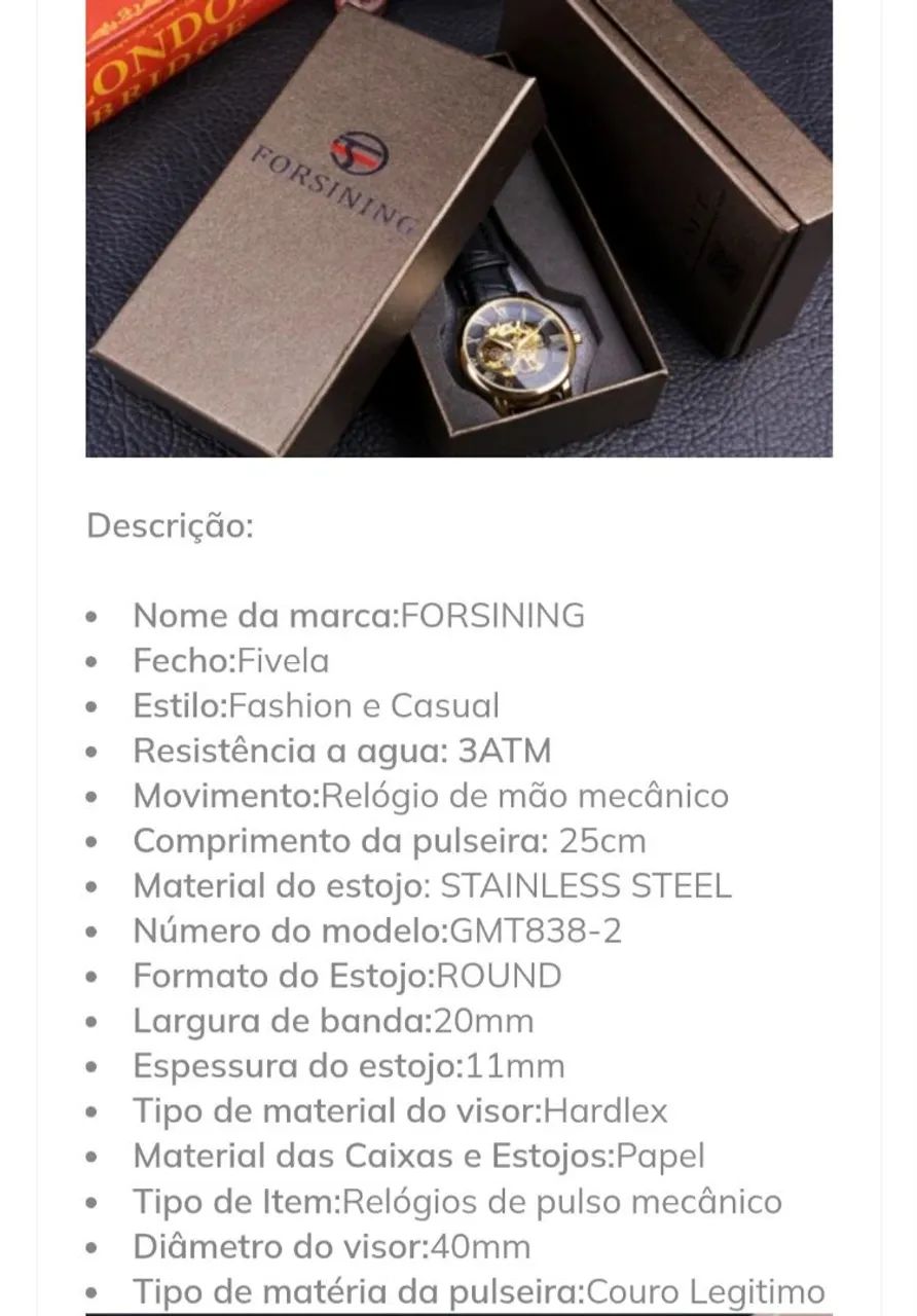 Relógio executivo  - Foto 2