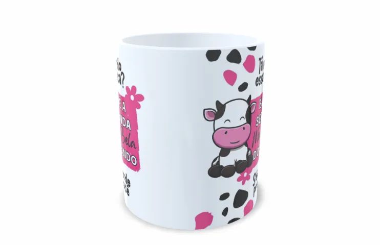 Caneca Personalizada - Tema Vaquinha querida 270° - Foto 2