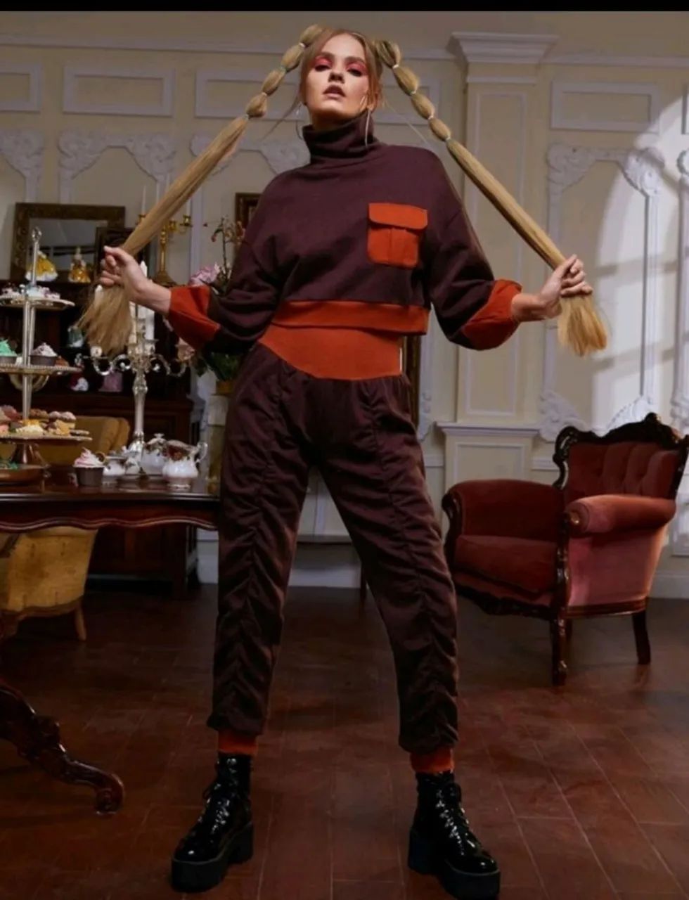 Conjunto moletom fitness P