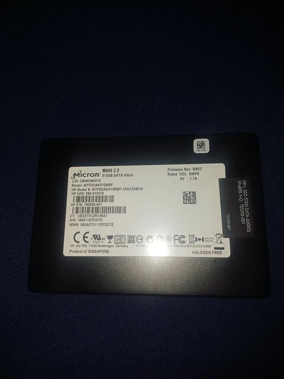 SSD Micron M600 512 gb 