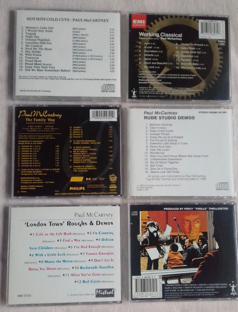 PAUL McCARTNEY - 6 CDs IMPORTADOS RAROS - CDs, DVDs etc - São João