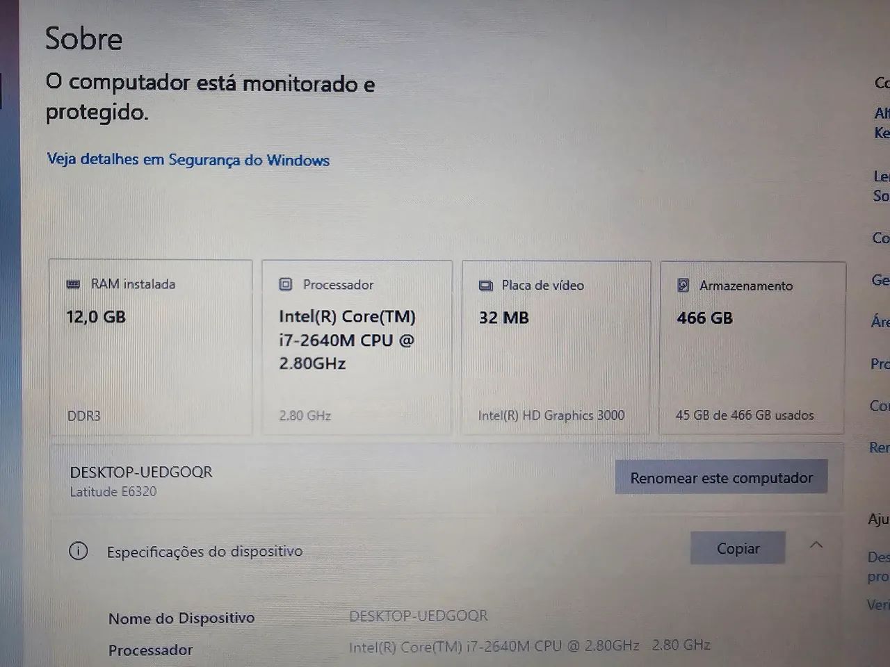Notebook i7 Dell latitude E6320  - Foto 2
