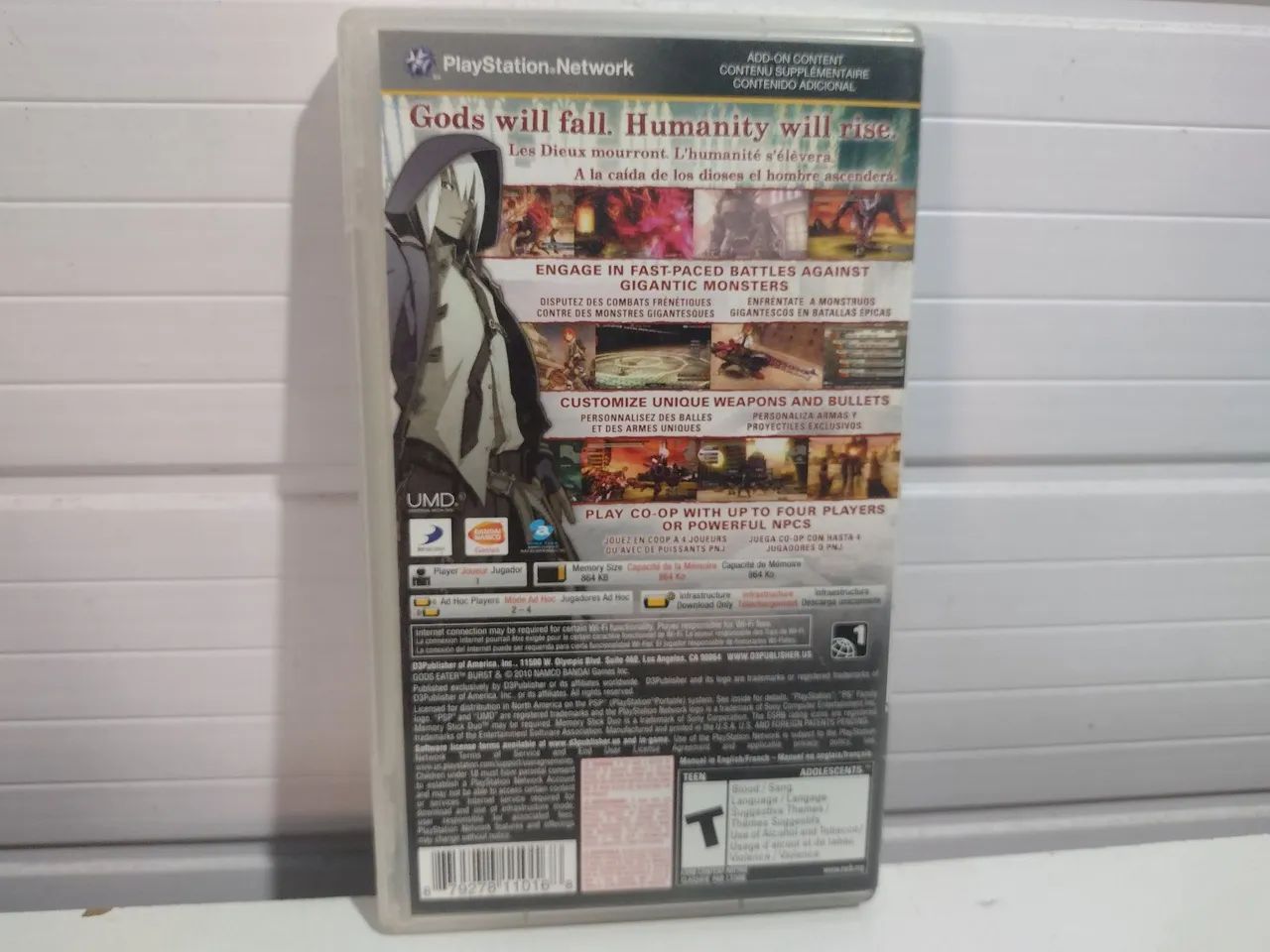 Godz Eater Burst PSP Americano Original Completo. - Foto 2